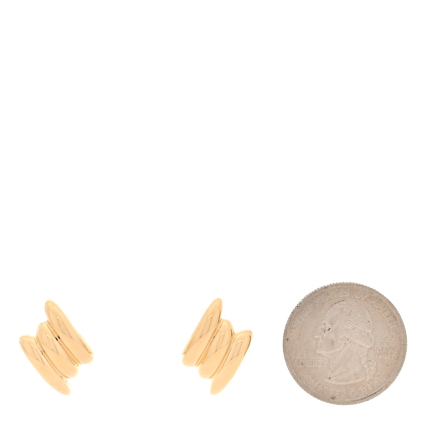 18K Yellow Gold Small Claire Earrings