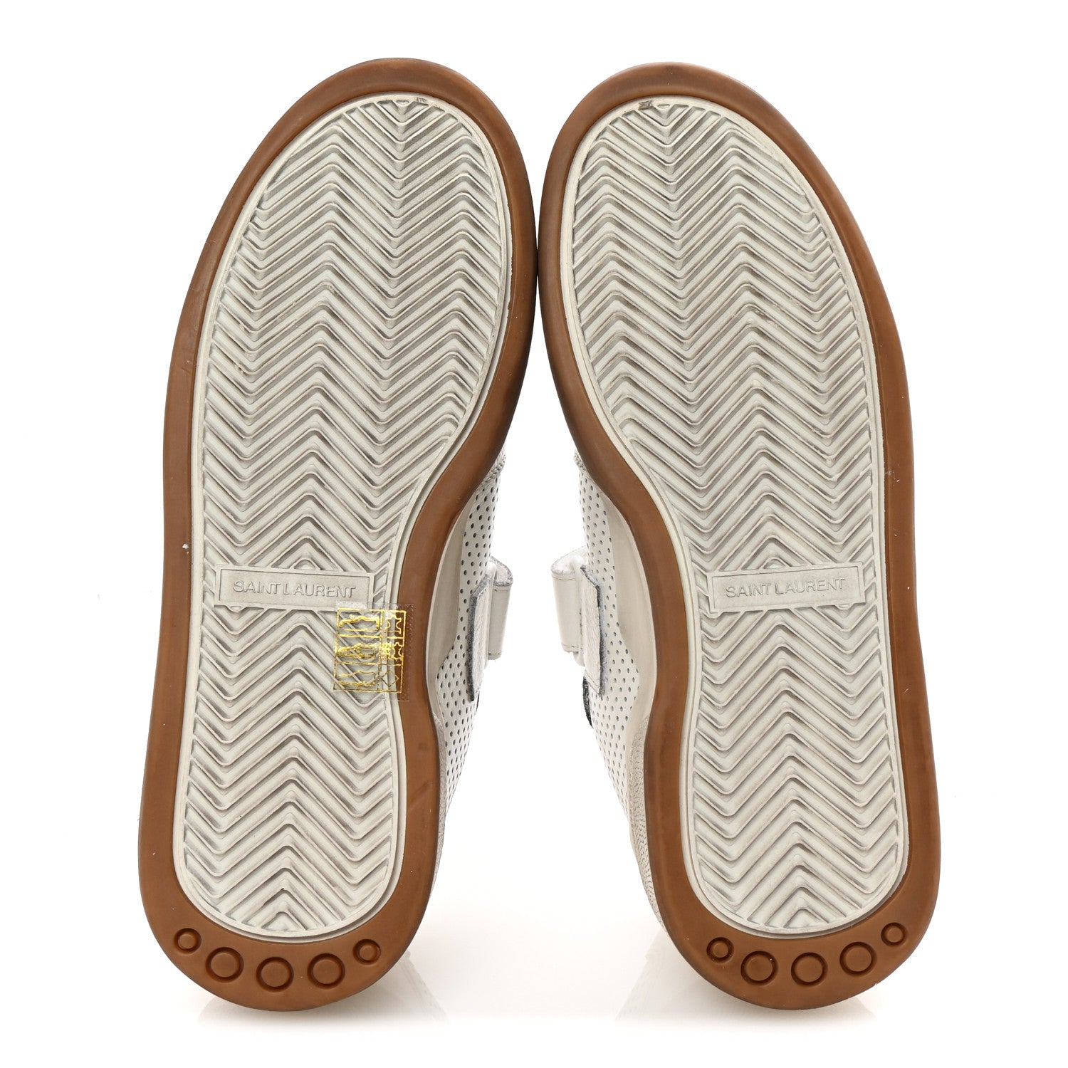 Calfskin Perforated Womens SL24 Sneakers 36 White