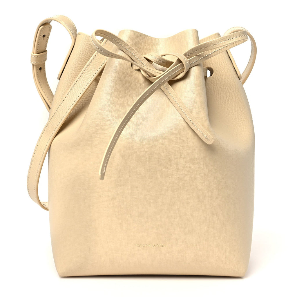 Calfskin Mini Bucket Bag Dune