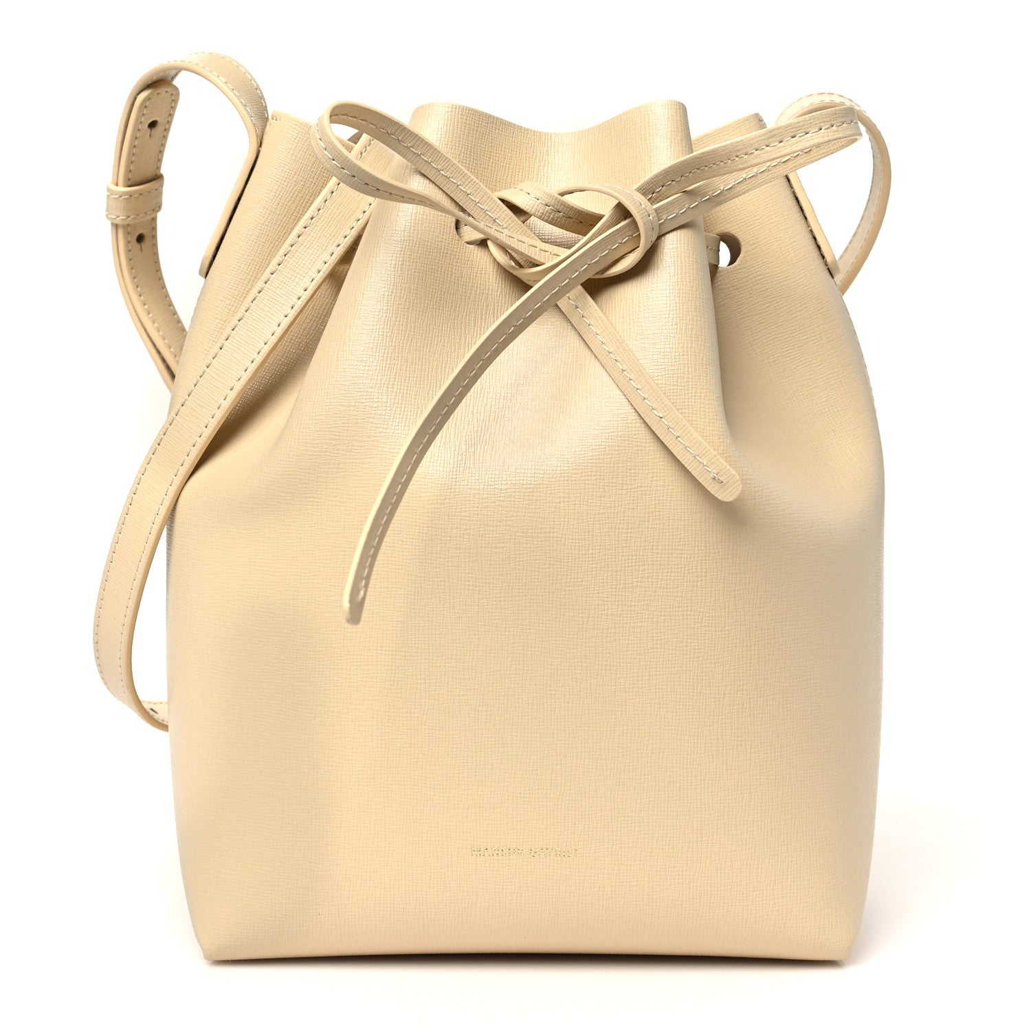 Calfskin Mini Bucket Bag Dune