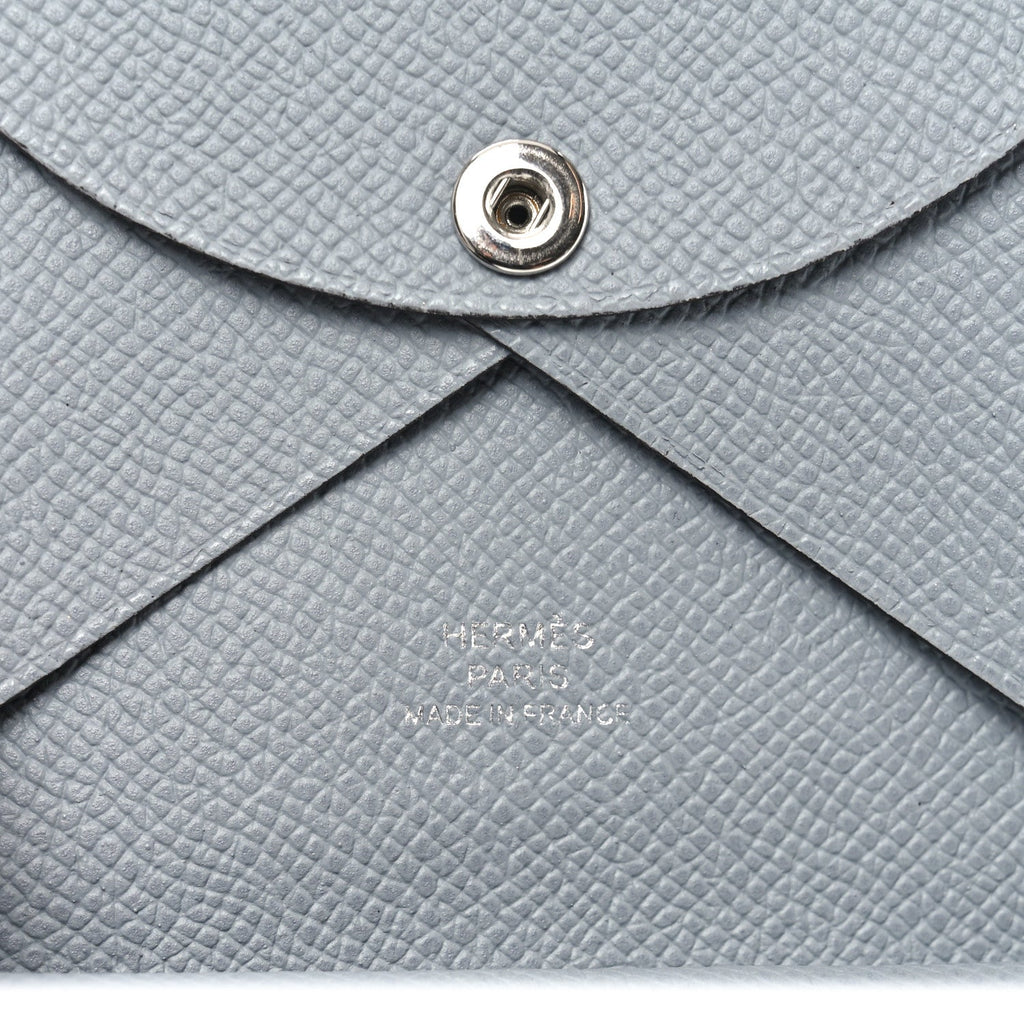 Epsom Calvi Duo Card Case Gris Pantin