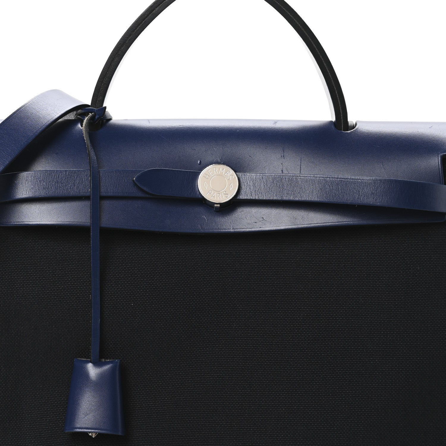 Military Toile Vache Hunter Herbag Zip 31 PM Bleu Marine Bleu Saphir