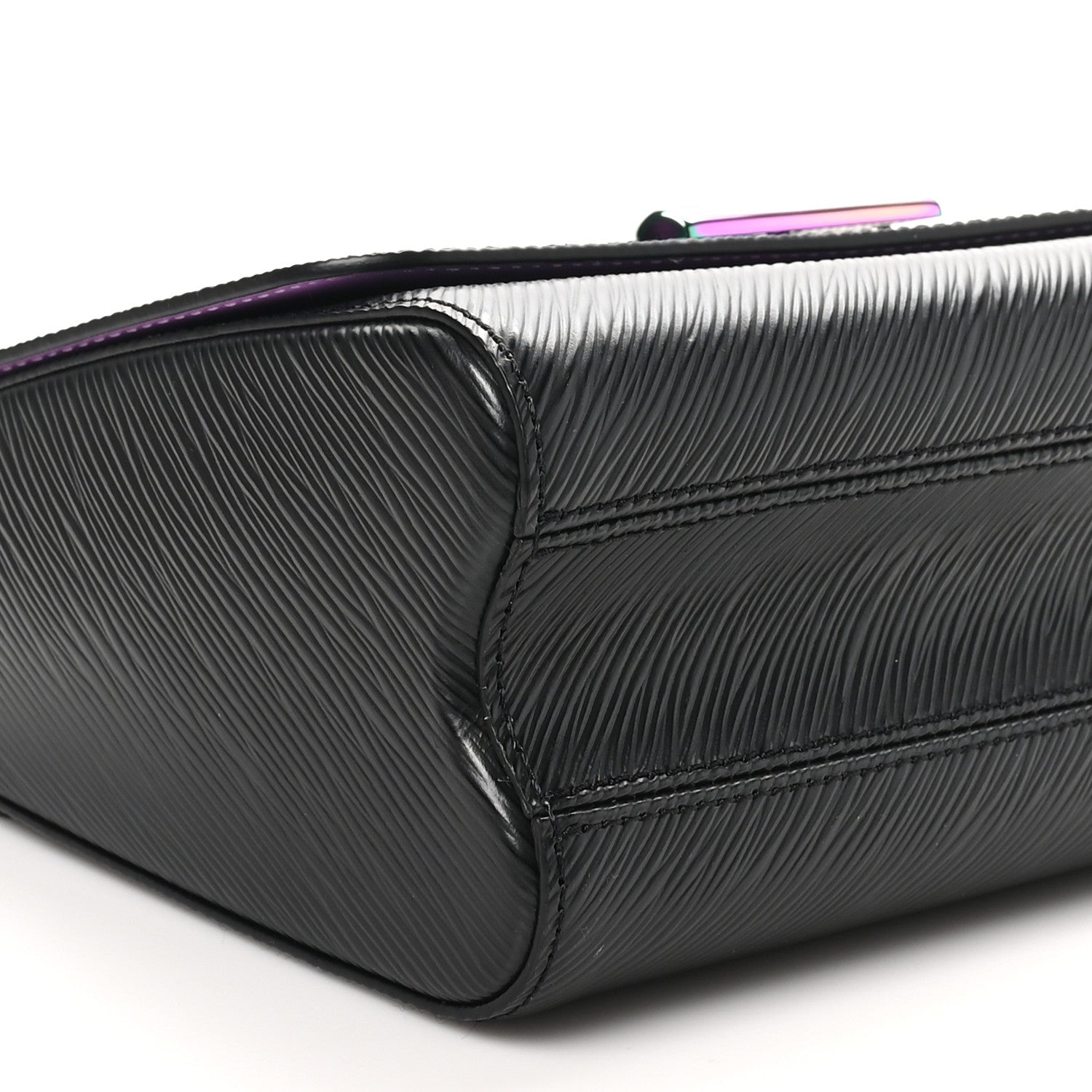 Epi Twist Triple Chain Shoulder Bag MM Black