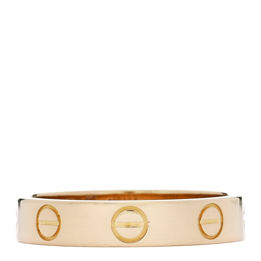 18K Yellow Gold 3.5mm LOVE Wedding Band Ring 51 5.75