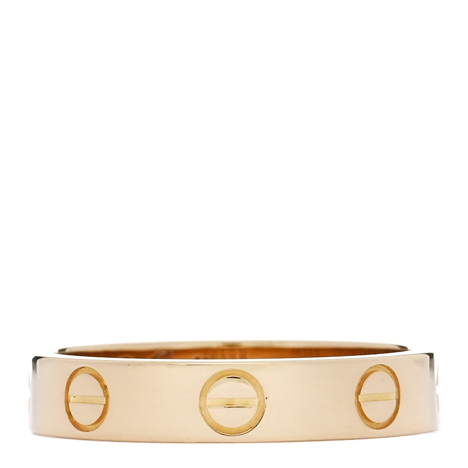 18K Yellow Gold 3.5mm LOVE Wedding Band Ring 51 5.75