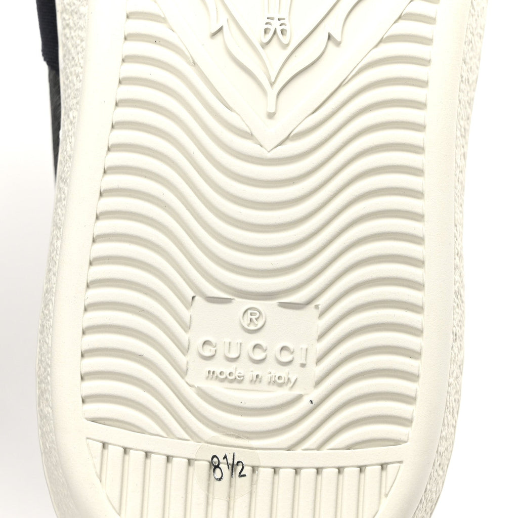 GG Supreme Monogram Ayers Web Mens New Ace Sneakers 8.5 Black