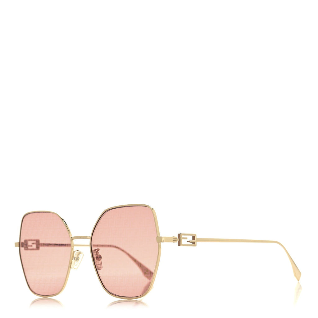 Metal Aviator FF Sunglasses FE40033U  Pink