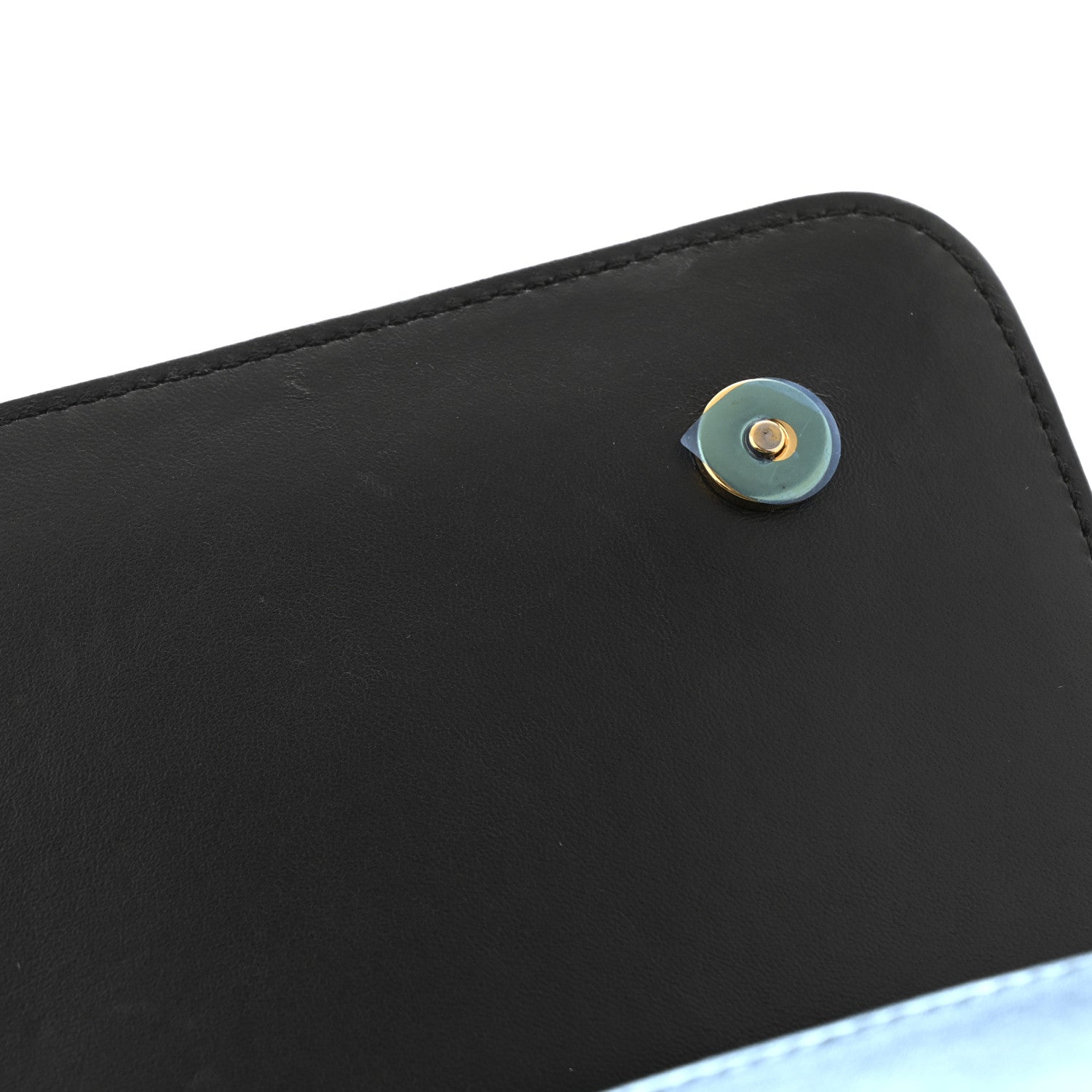 Metallic Nappa Mini DG Girls Shoulder Bag Blue