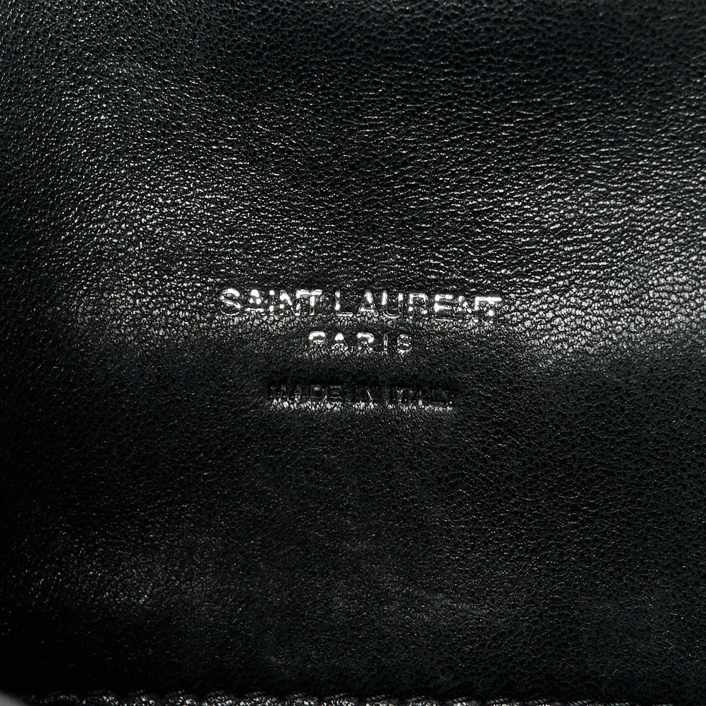 Lambskin Monogram Loulou Puffer Pouch Clutch Black