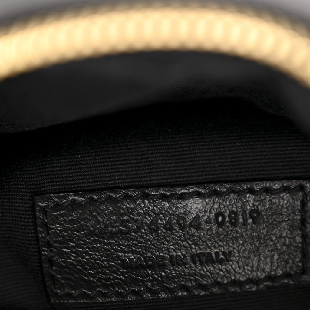 Calfskin Matelasse Monogram Lou Camera Bag Black