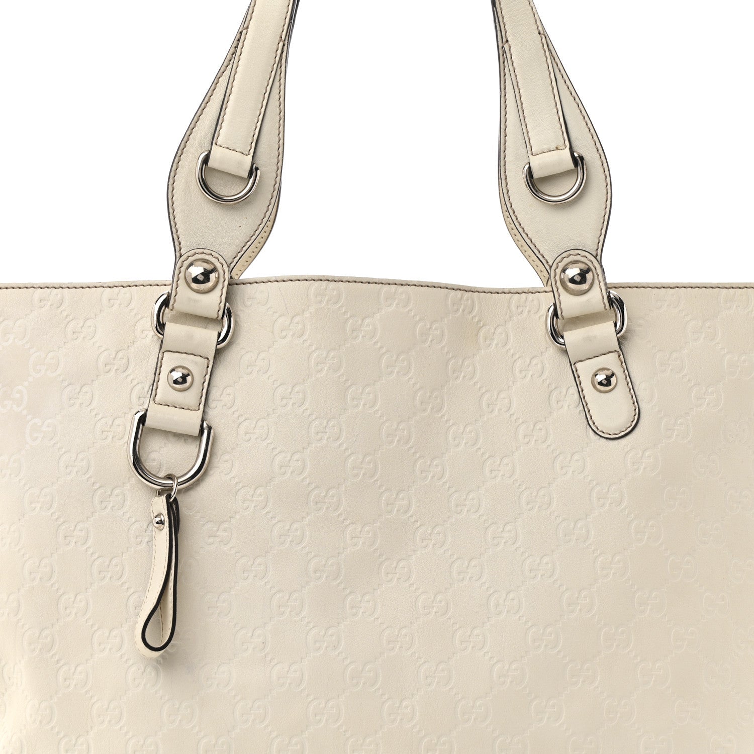 Guccissima Medium Icon Bit Tote Off White