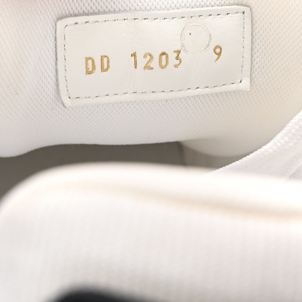 Calfskin Embossed Monogram Denim Mens LV Trainer Sneakers 9 Black