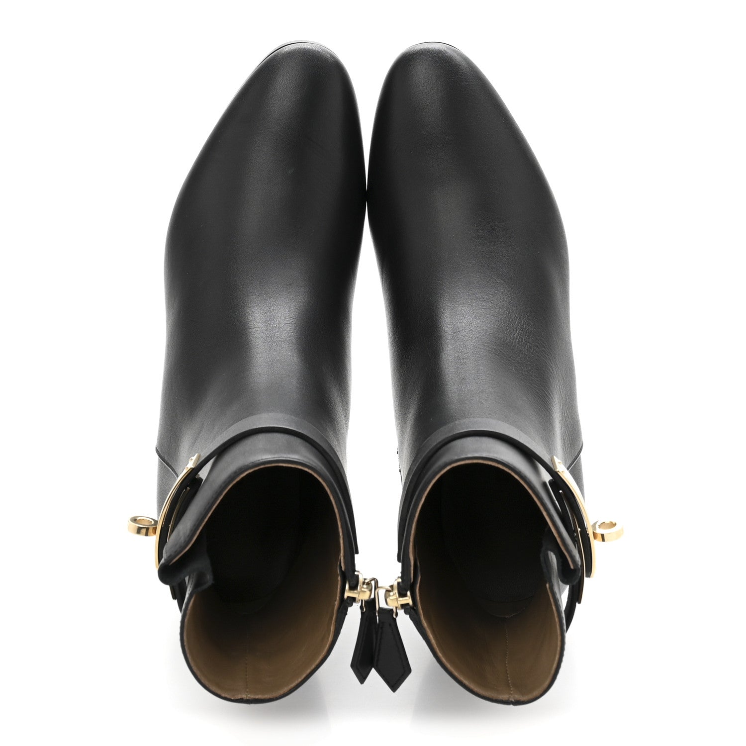 Calfskin Saint Germain Ankle Boots 35 Black
