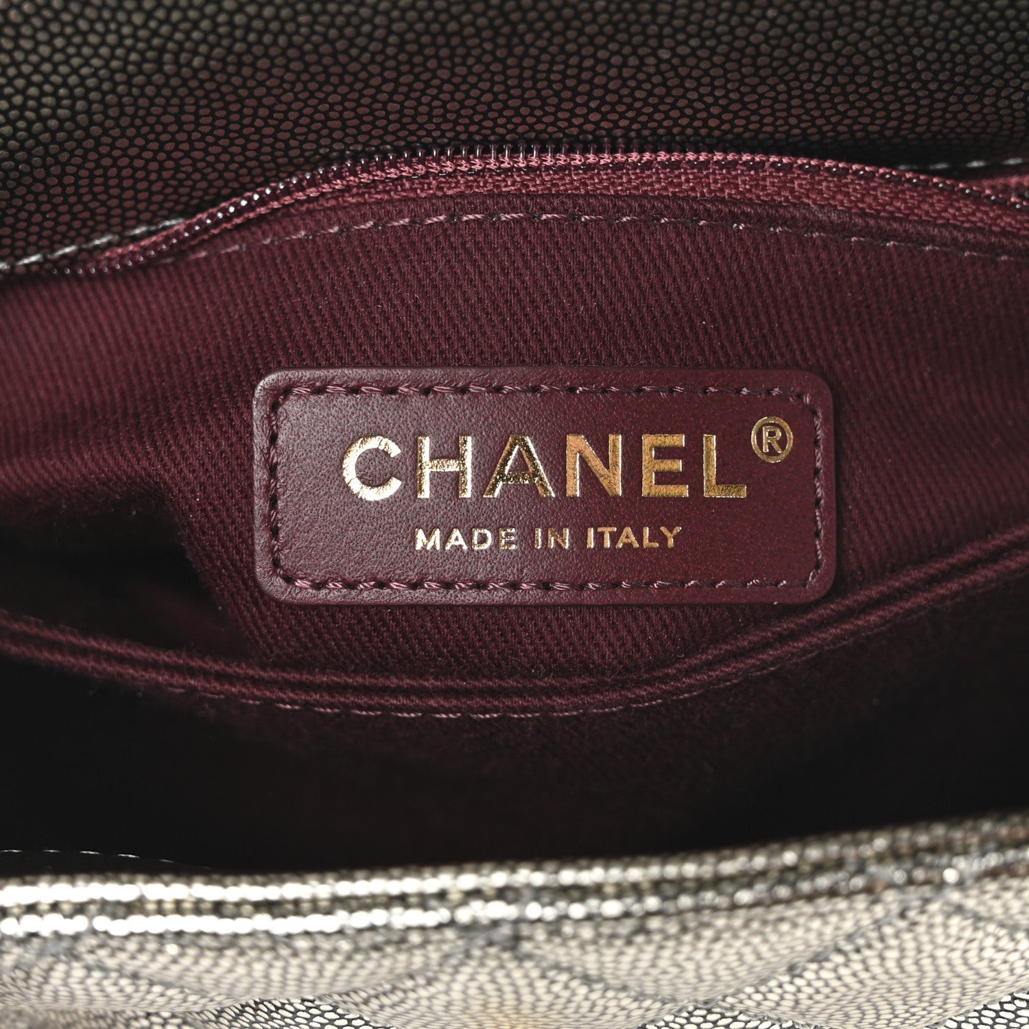 Metallic Caviar Quilted Mini Coco Handle Flap Silver