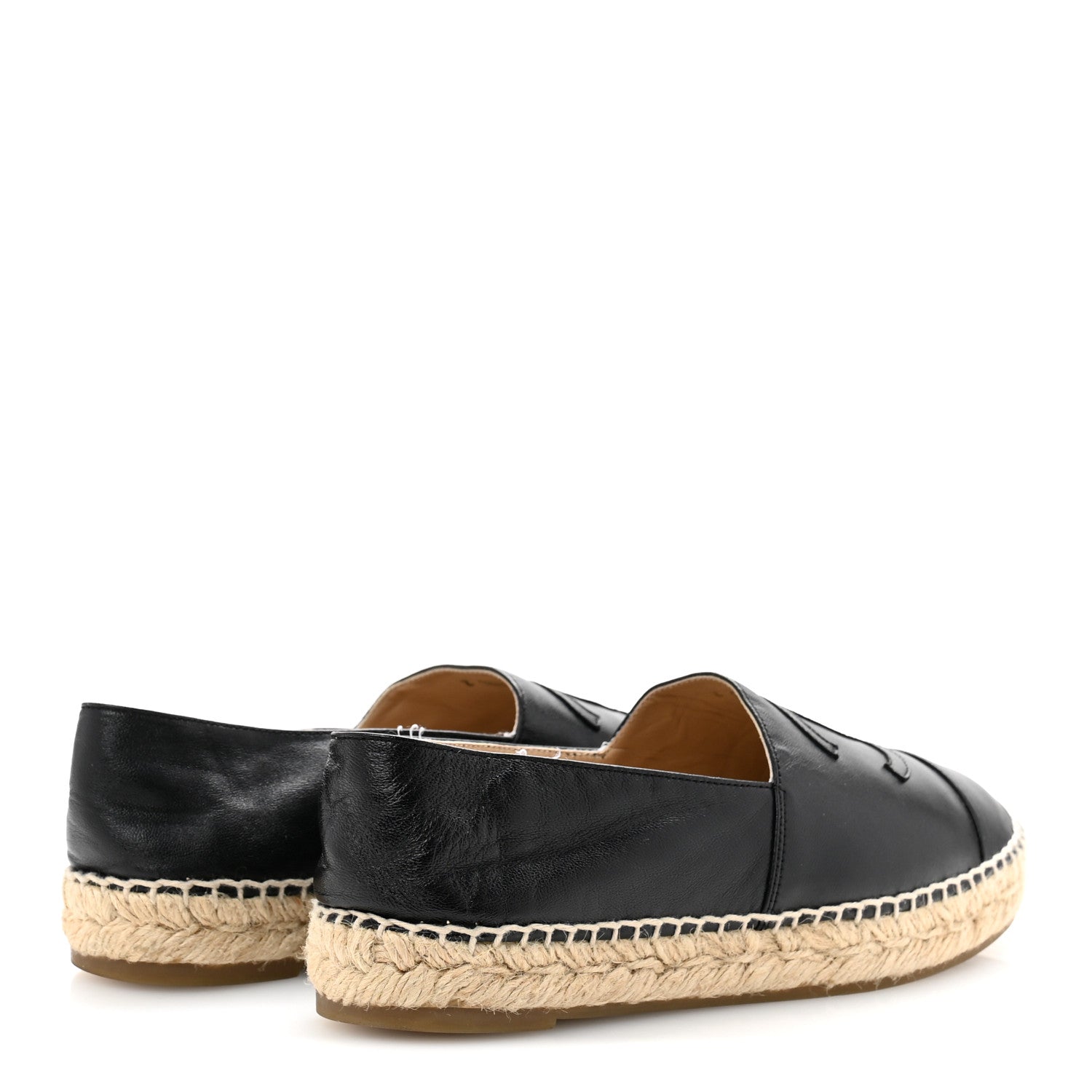 Lambskin CC Espadrilles 37 Black