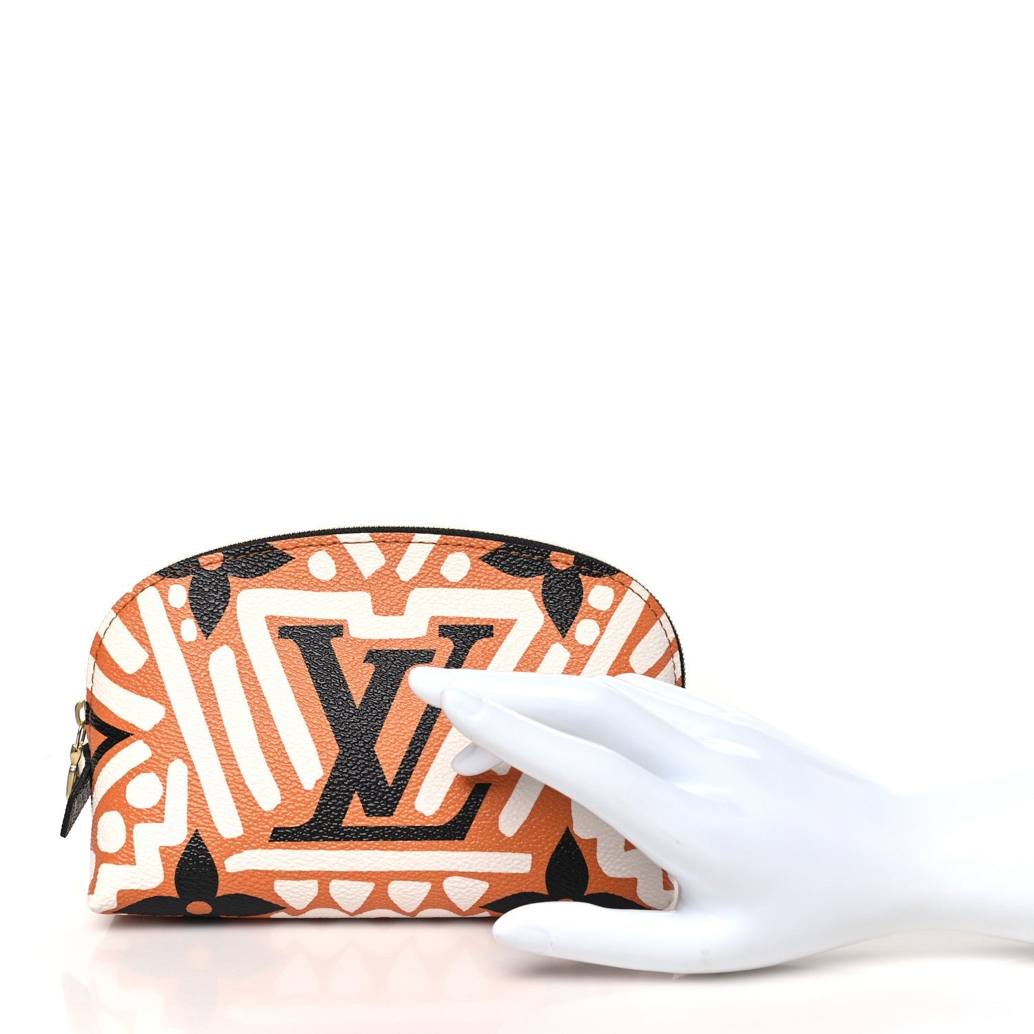 Monogram Giant Crafty Cosmetic Pouch Creme Caramel