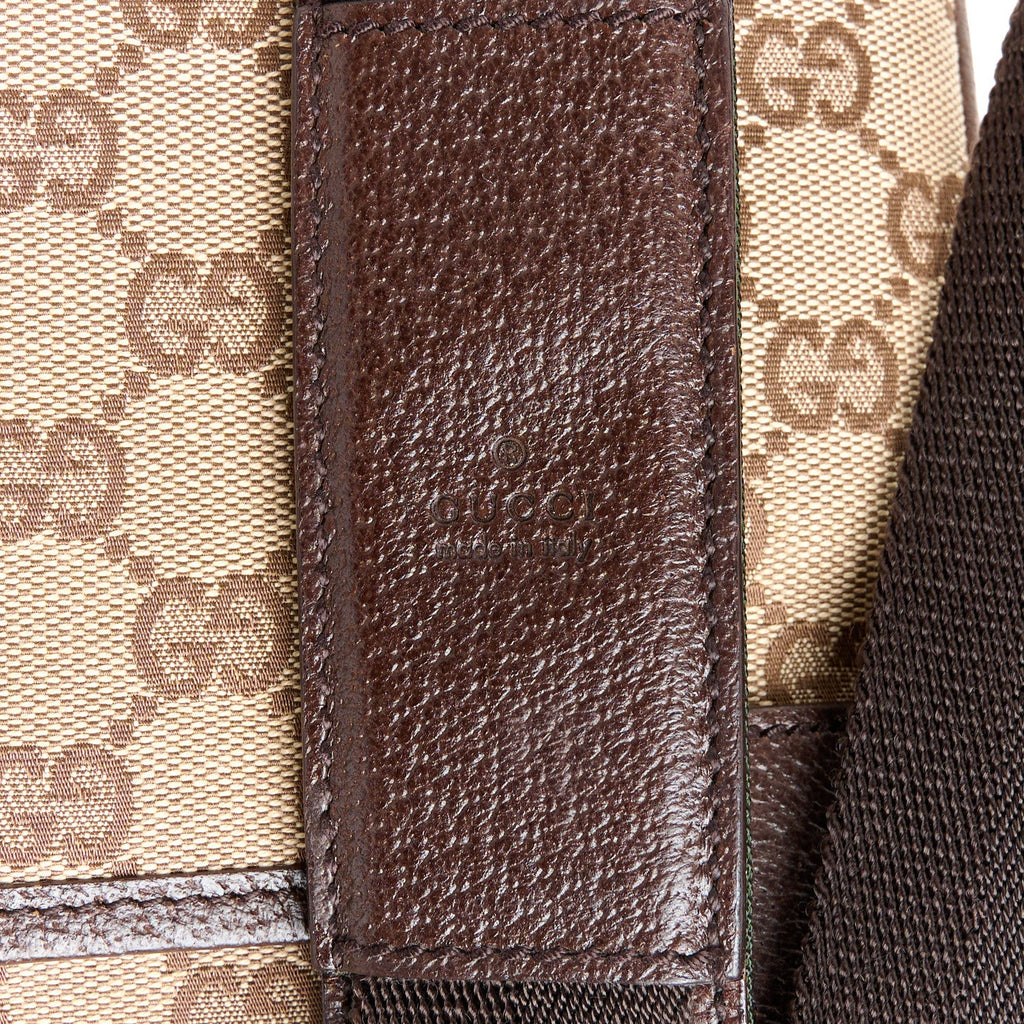 Monogram Flat Messenger Bag Dark Brown
