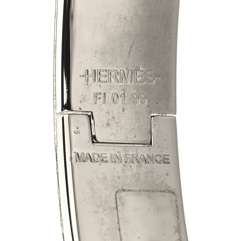 Enamel Narrow Clic Clac H Bracelet PM Jaune Tennis