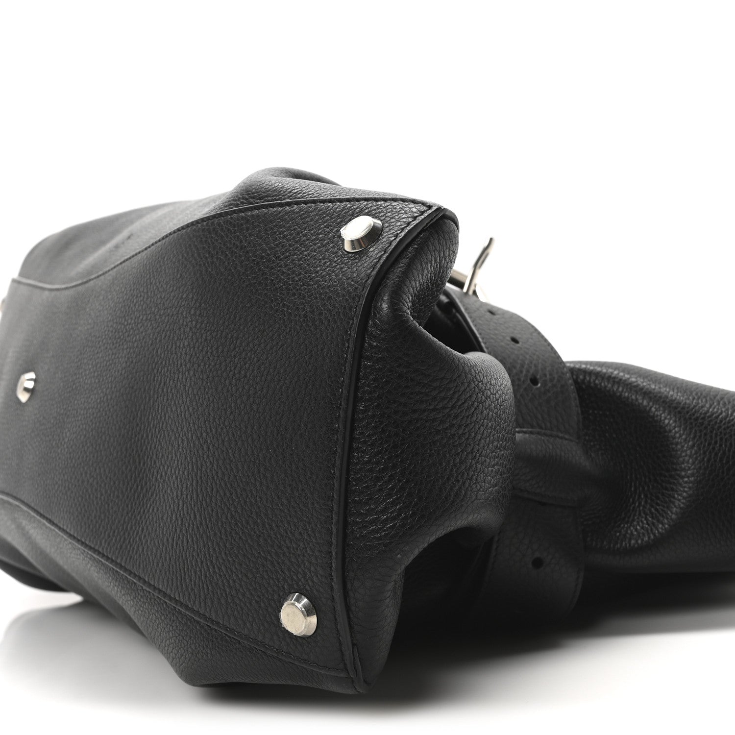 Grained Calfskin Waist Bag Black