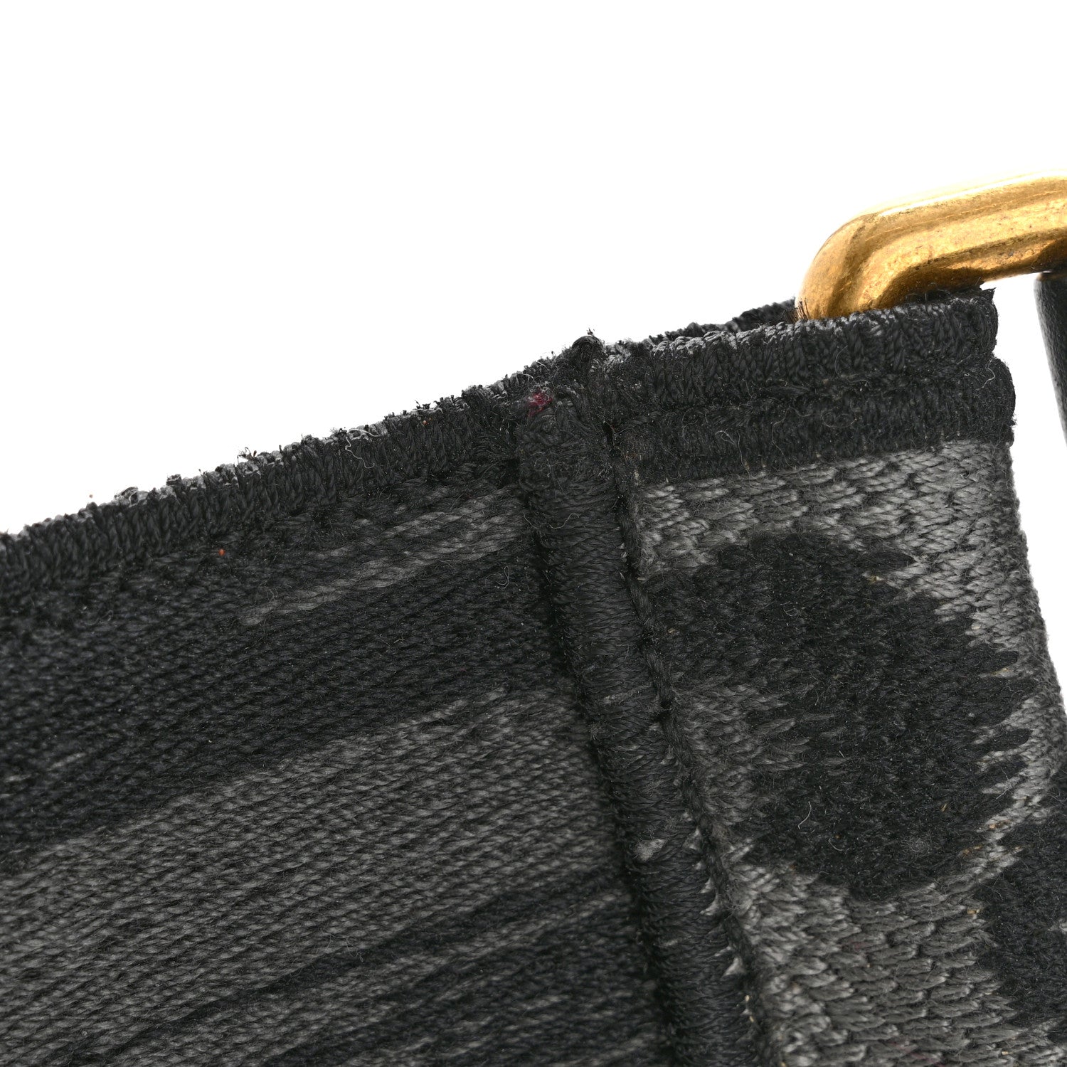 Canvas Mizza Embroidered Leopard Shoulder Strap Grey