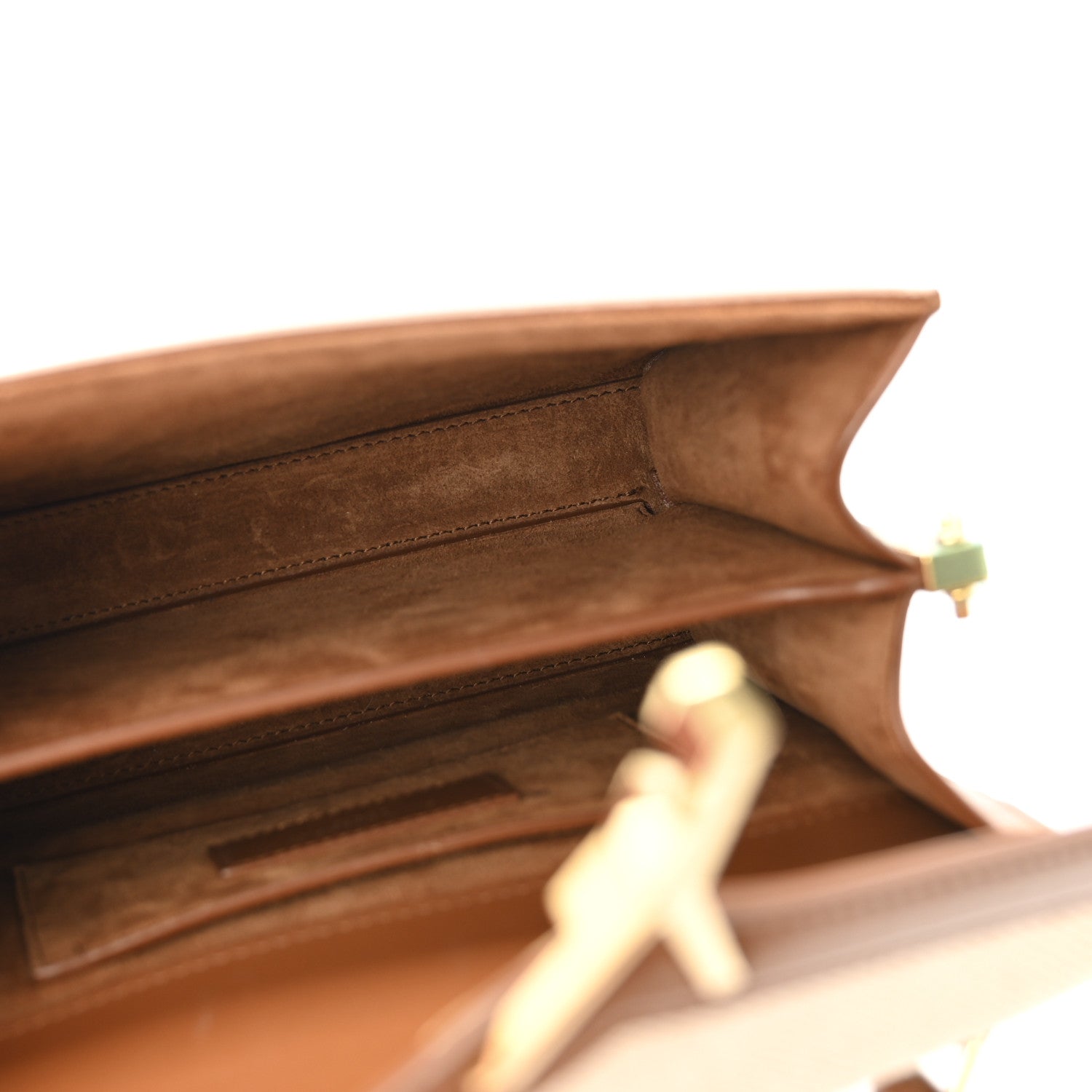 Canvas Calfskin Mini Classic Monogram Cassandra Top Handle Tan Natural