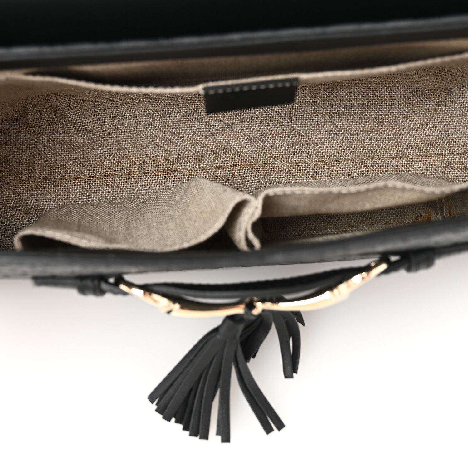 Microguccissima Medium Emily Chain Shoulder Bag Black