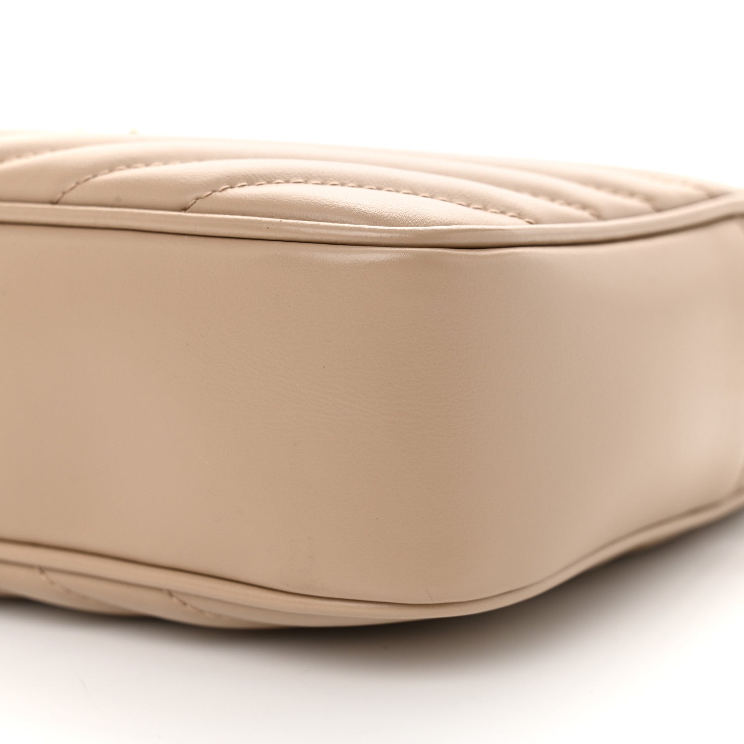 Calfskin Matelasse Monogram Lou Camera Bag Dark Beige