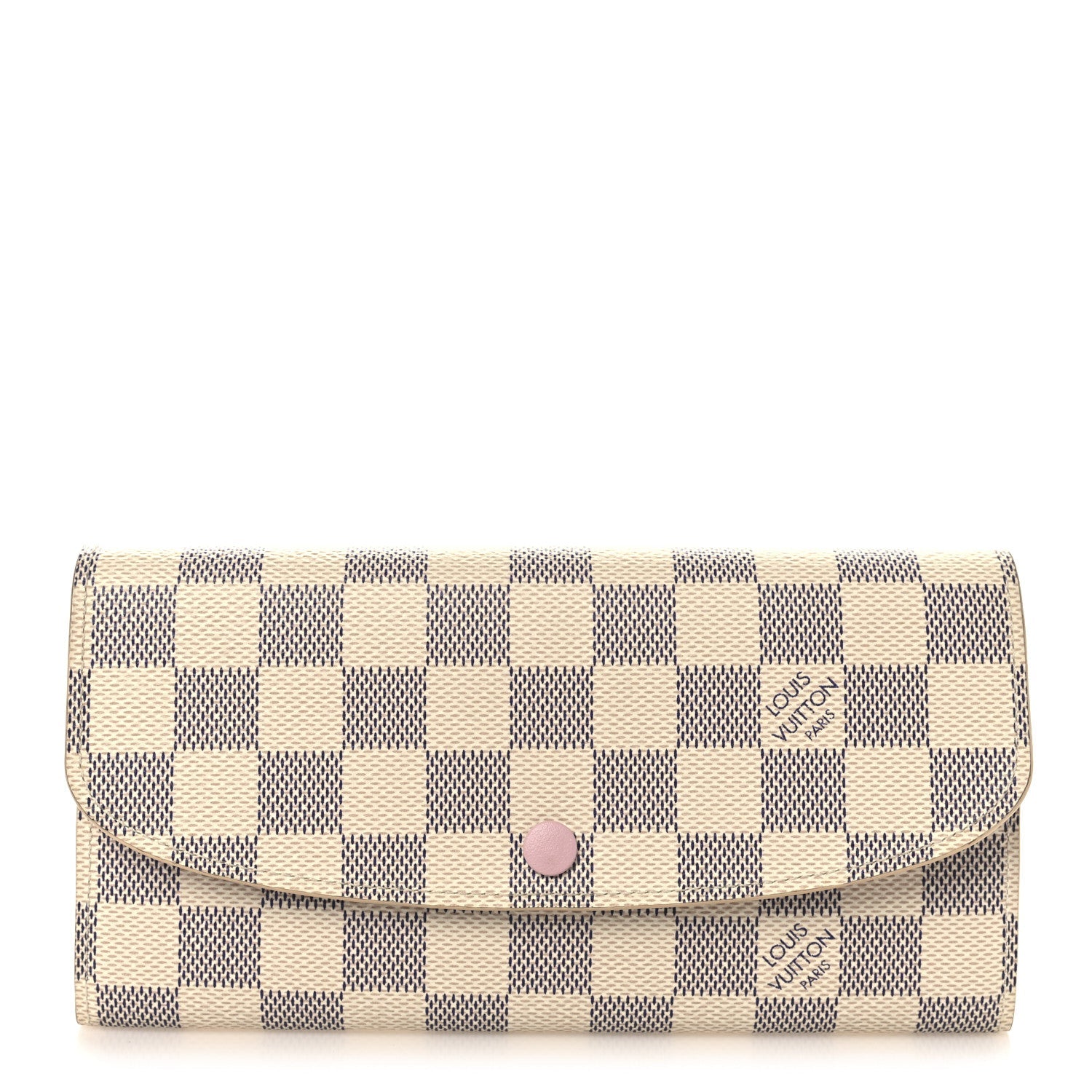 Damier Azur Emilie Wallet Rose Ballerine