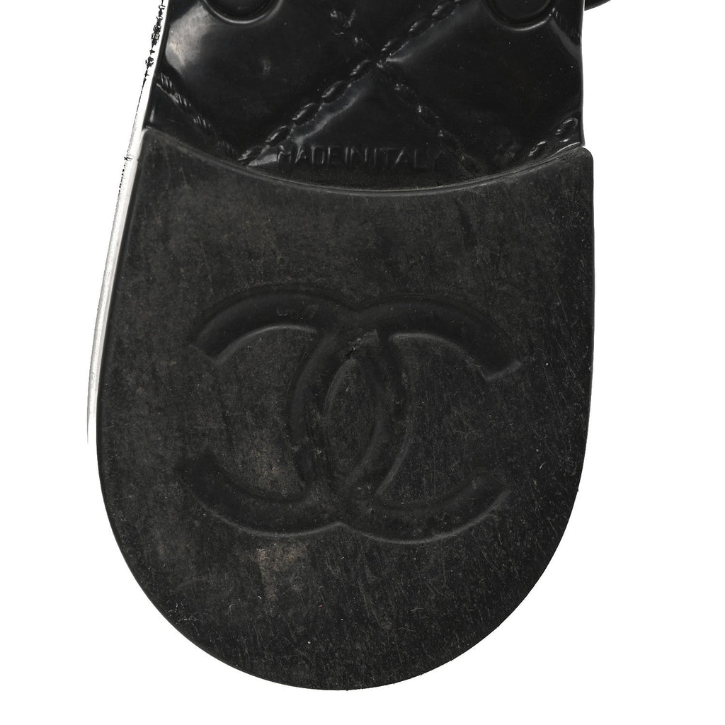 Jelly Camellia Thong Sandals 41 Black Ivory