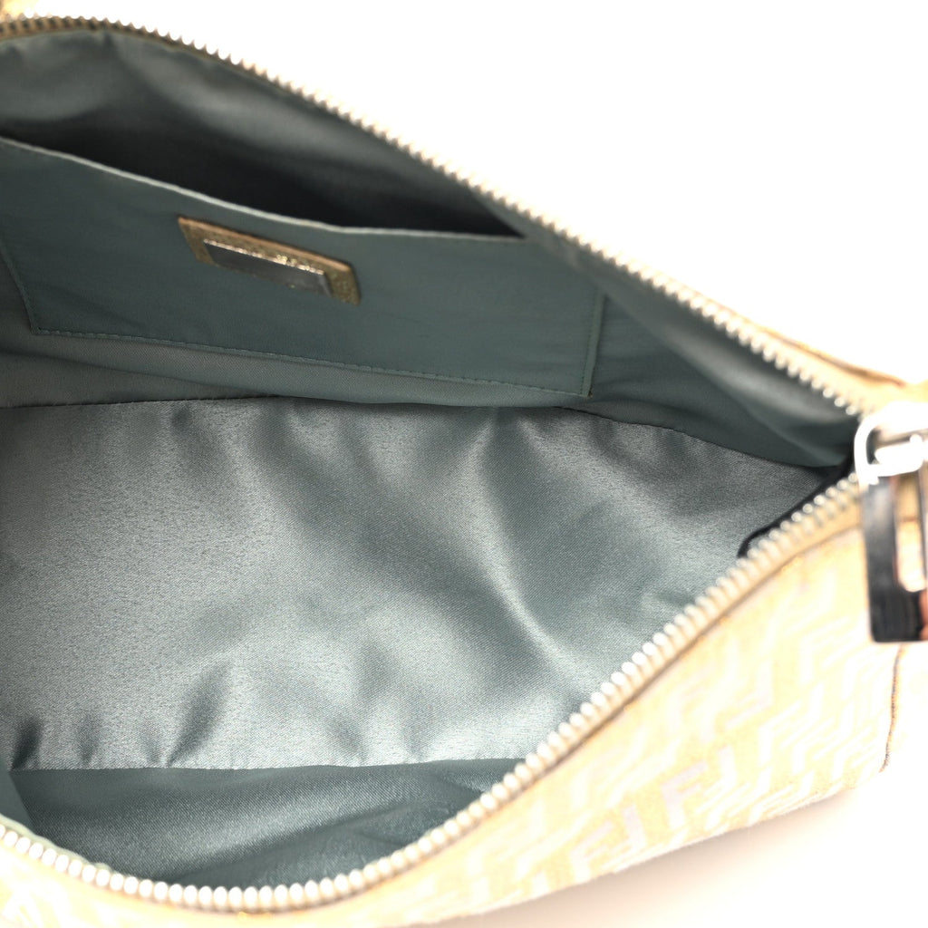 Metallic Jacquard Zucchino Pochette Oro Sabbia