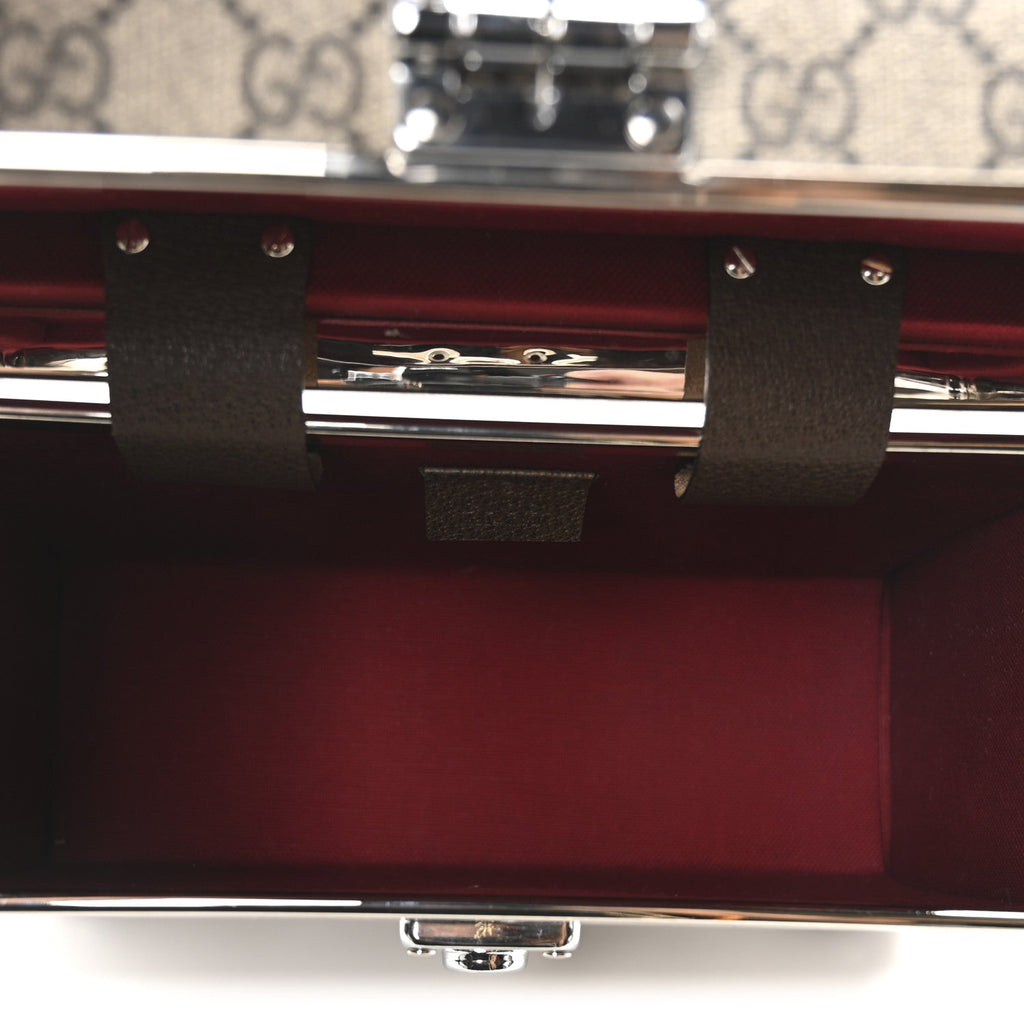 GG Supreme Monogram Globe-Trotter Beauty Case Brown