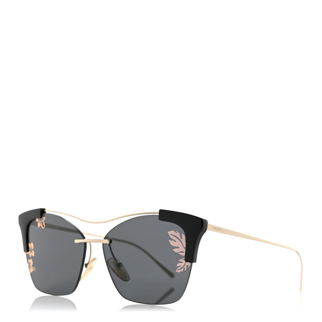 Cat Eye Floral Sunglasses SPR 21U Black