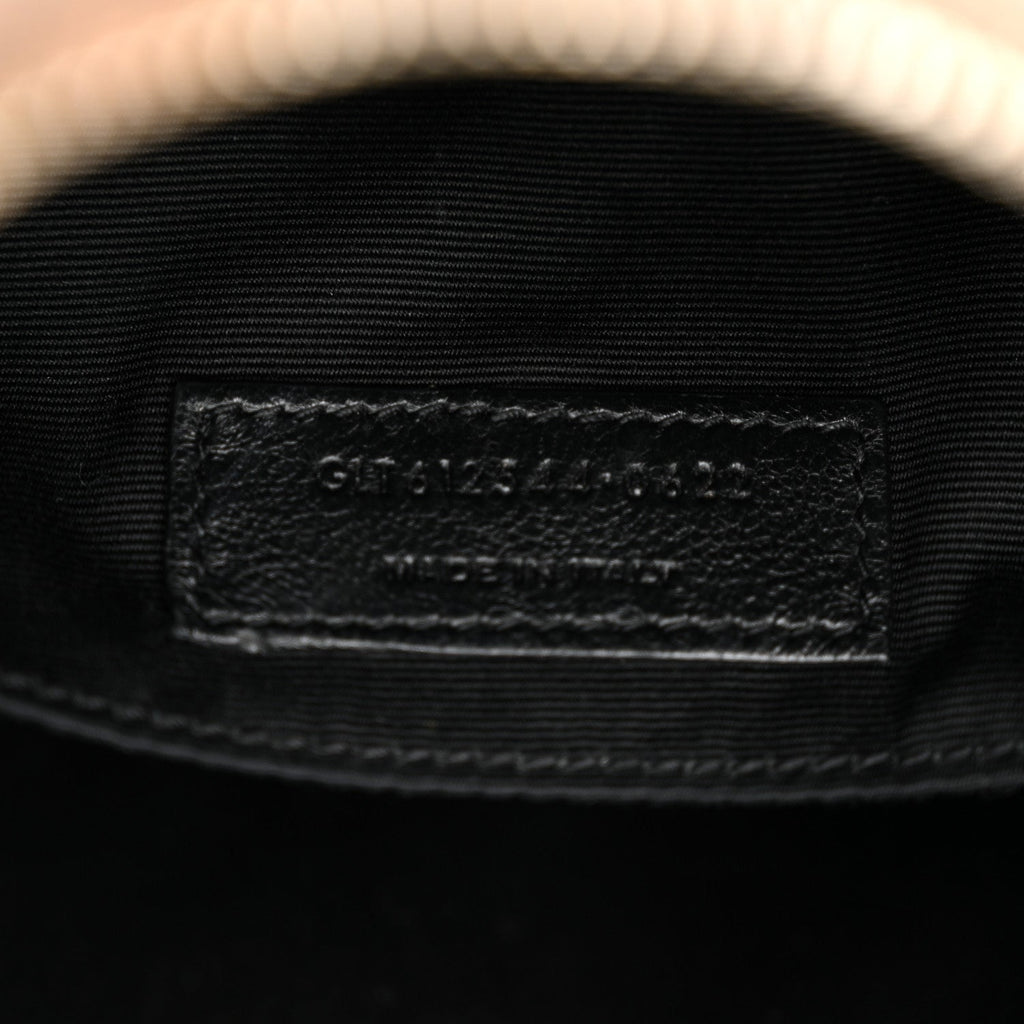 Calfskin Matelasse Monogram Lou Camera Bag Dark Beige