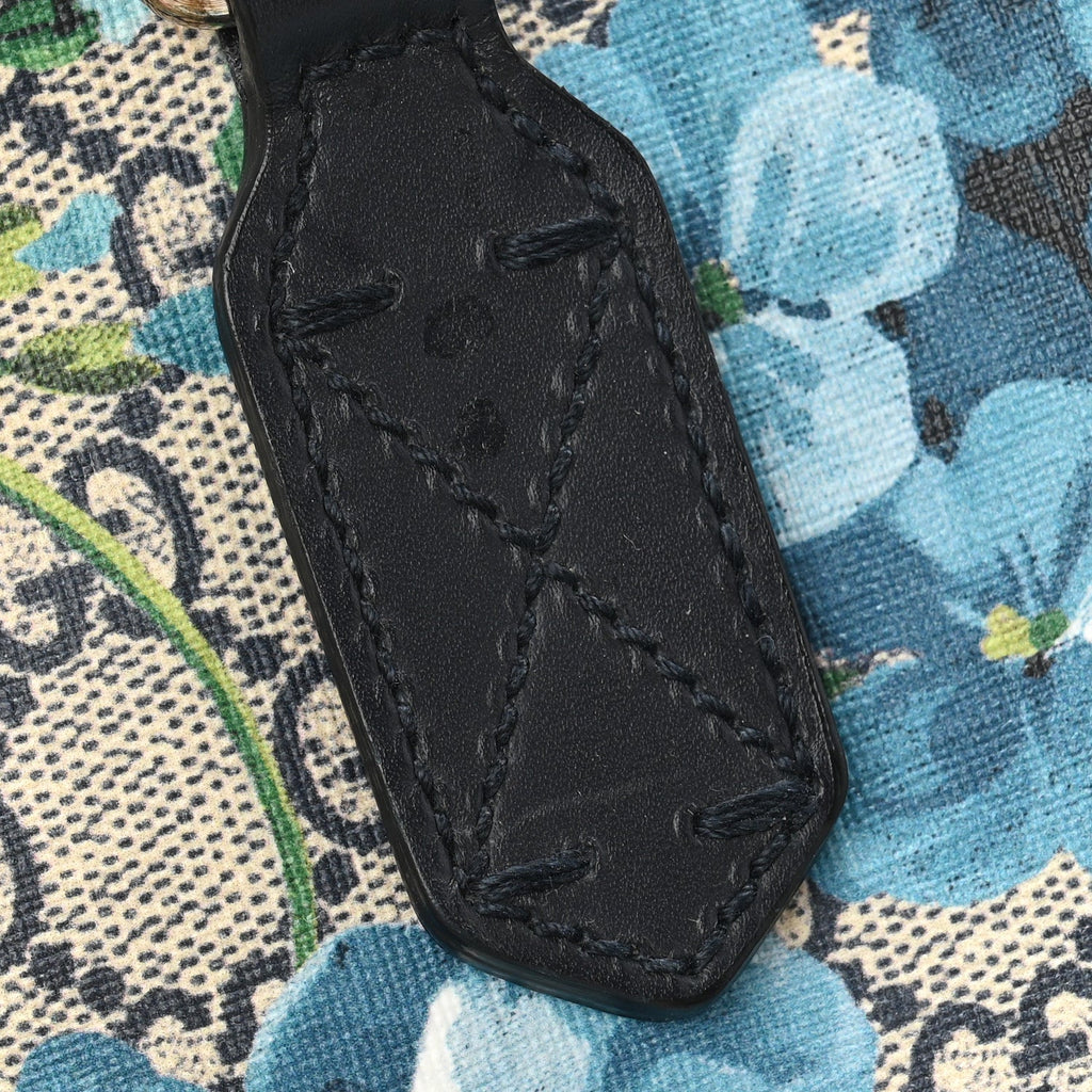 GG Supreme Monogram Blooms Small Zippered Tote Blue