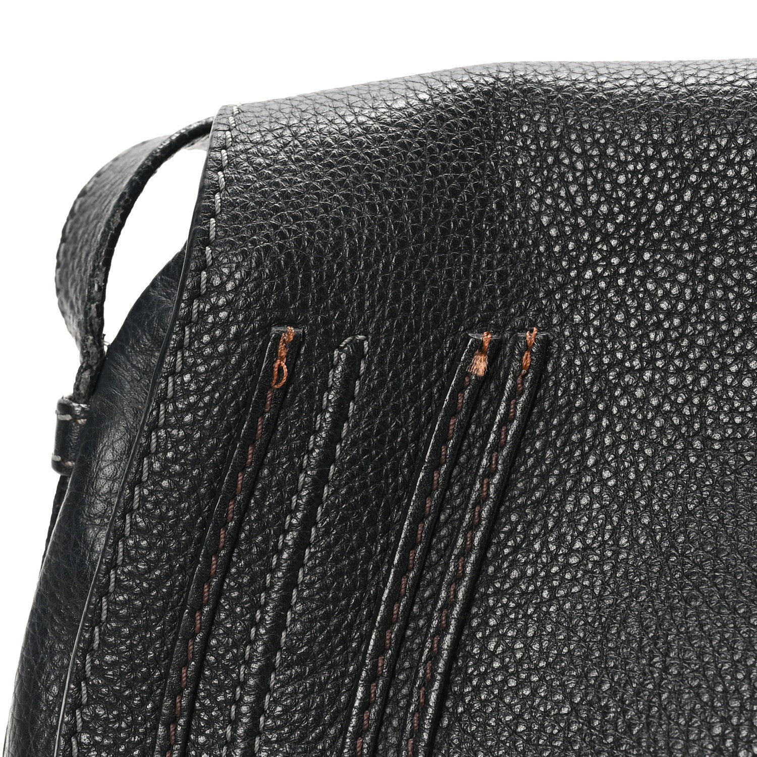 Calfskin Medium Marcie Round Crossbody Bag Black