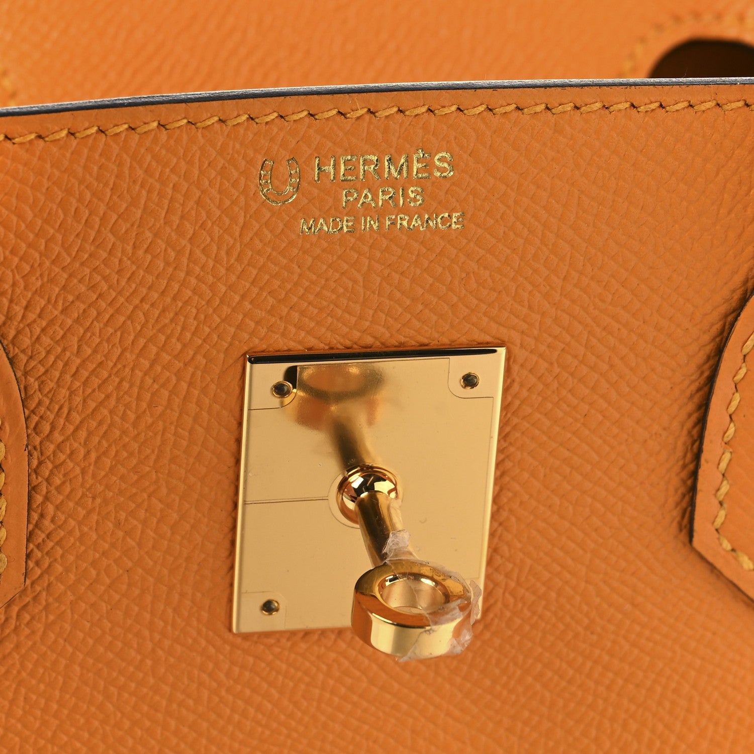 Epsom Horseshoe Birkin 30 Jaune D'Or