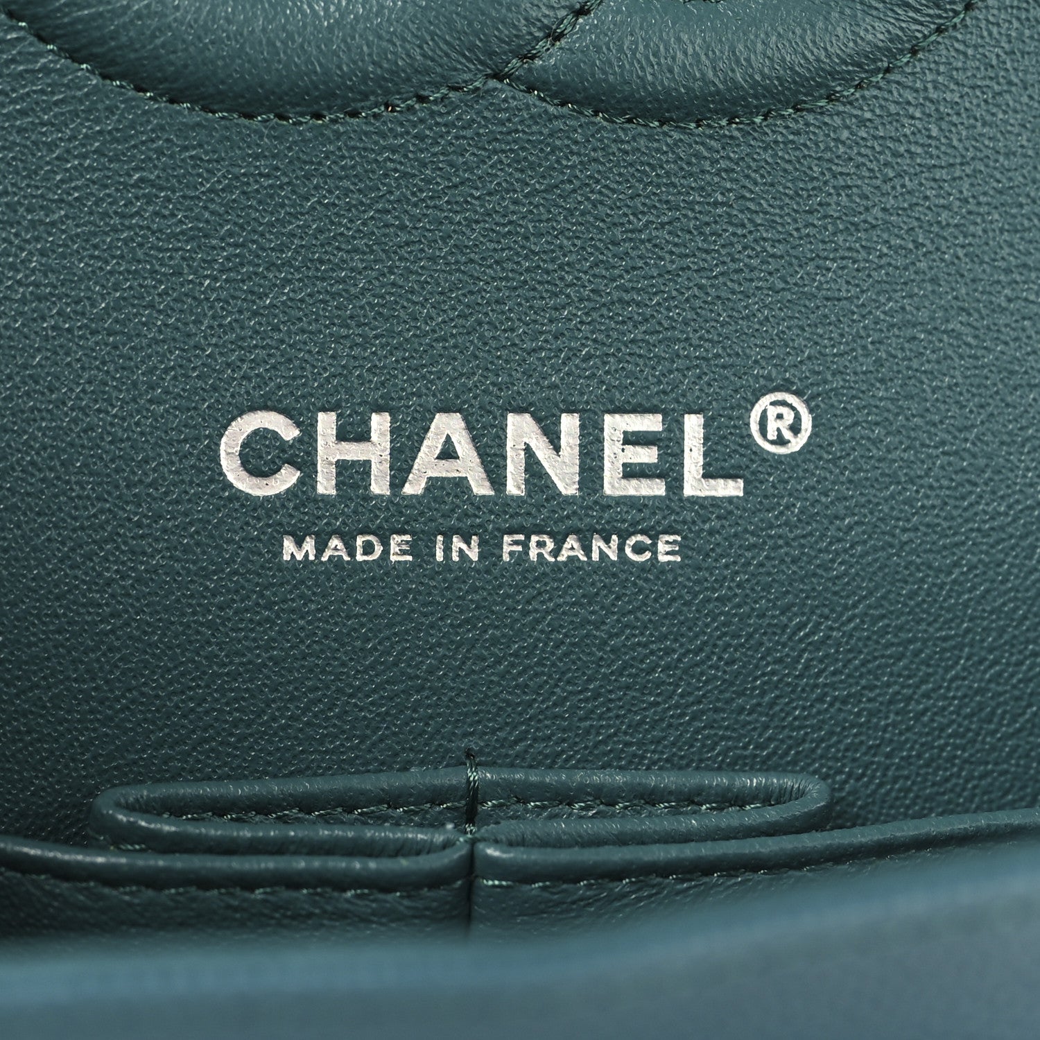 Caviar Quilted Medium Double Flap Dark Green