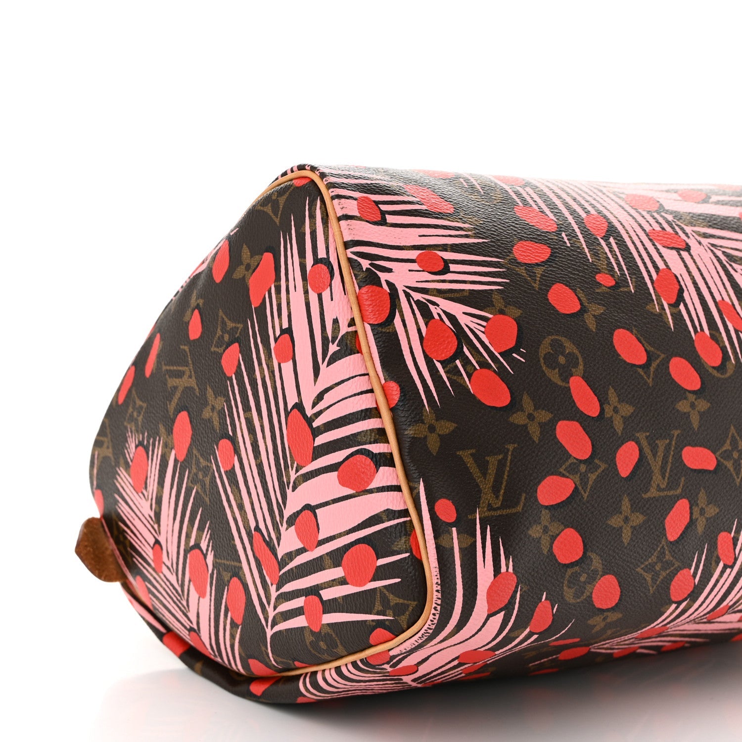 Monogram Jungle Dots Speedy 30 Sugar Pink Poppy