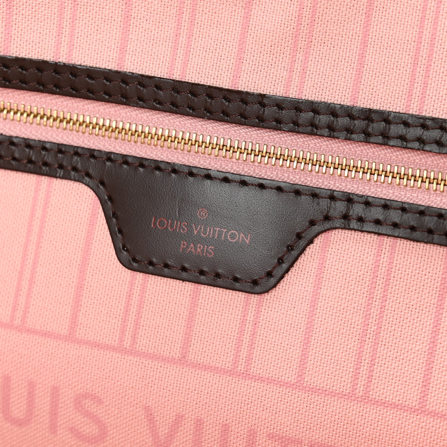 Damier Ebene Neo Neverfull MM Rose Ballerine