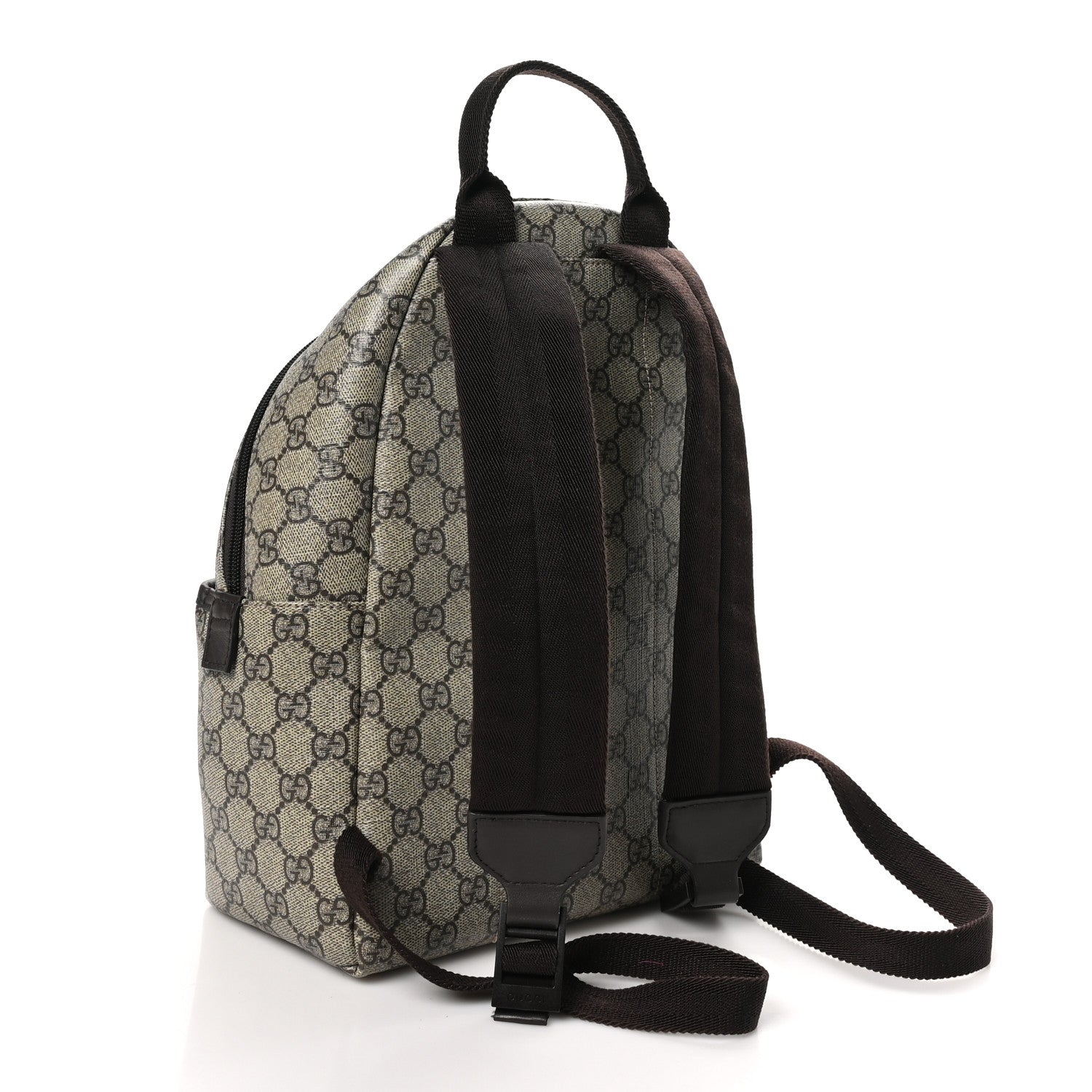 GG Supreme Monogram Margaux Calfskin Childrens Day Backpack Beige Ebony Cocoa Dark Chocolate