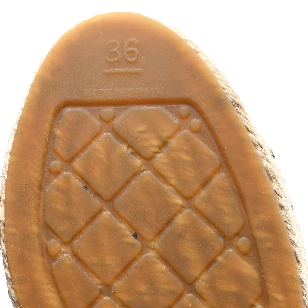 Lambskin CC Espadrilles 36 Navy Black