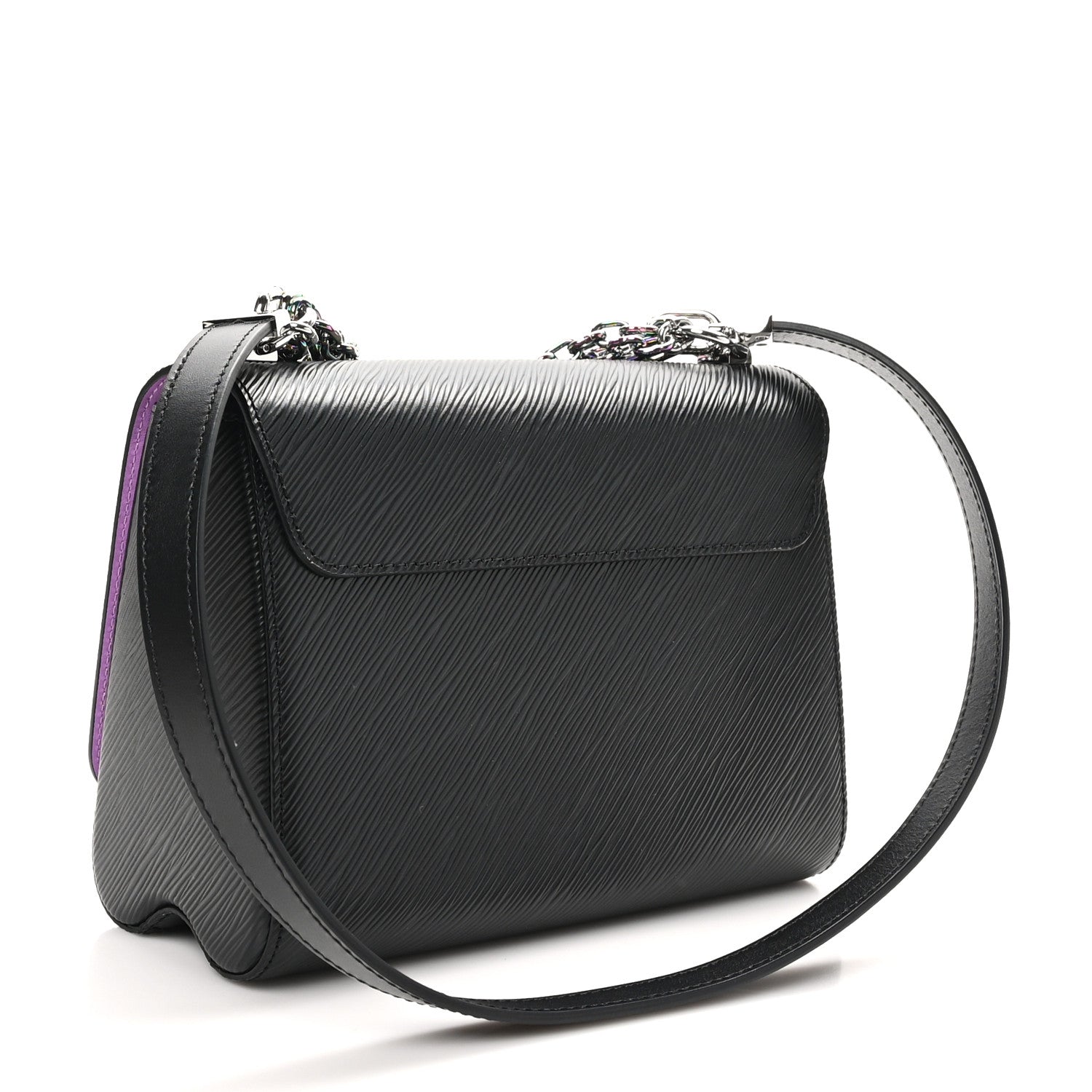 Epi Twist Triple Chain Shoulder Bag MM Black