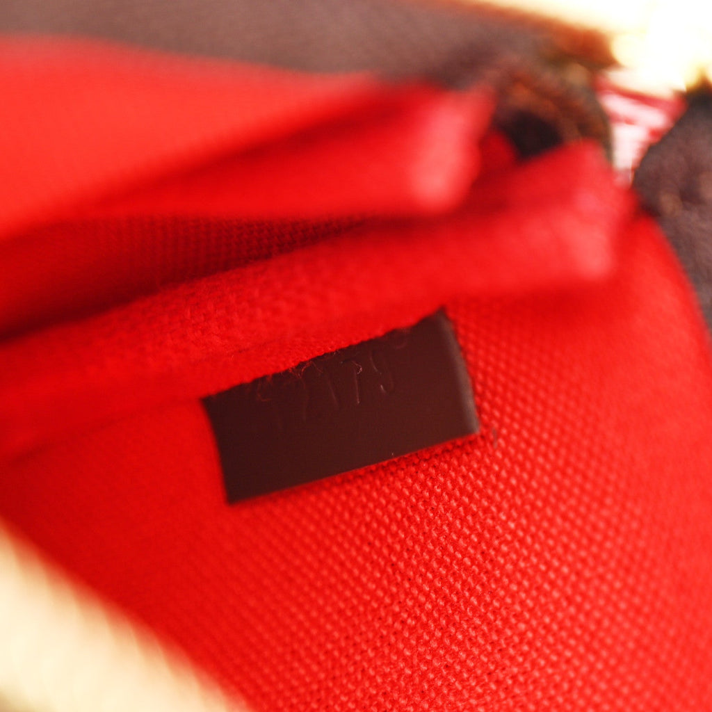 Damier Ebene 2019 Christmas Animation Mini Pochette Accessories Red