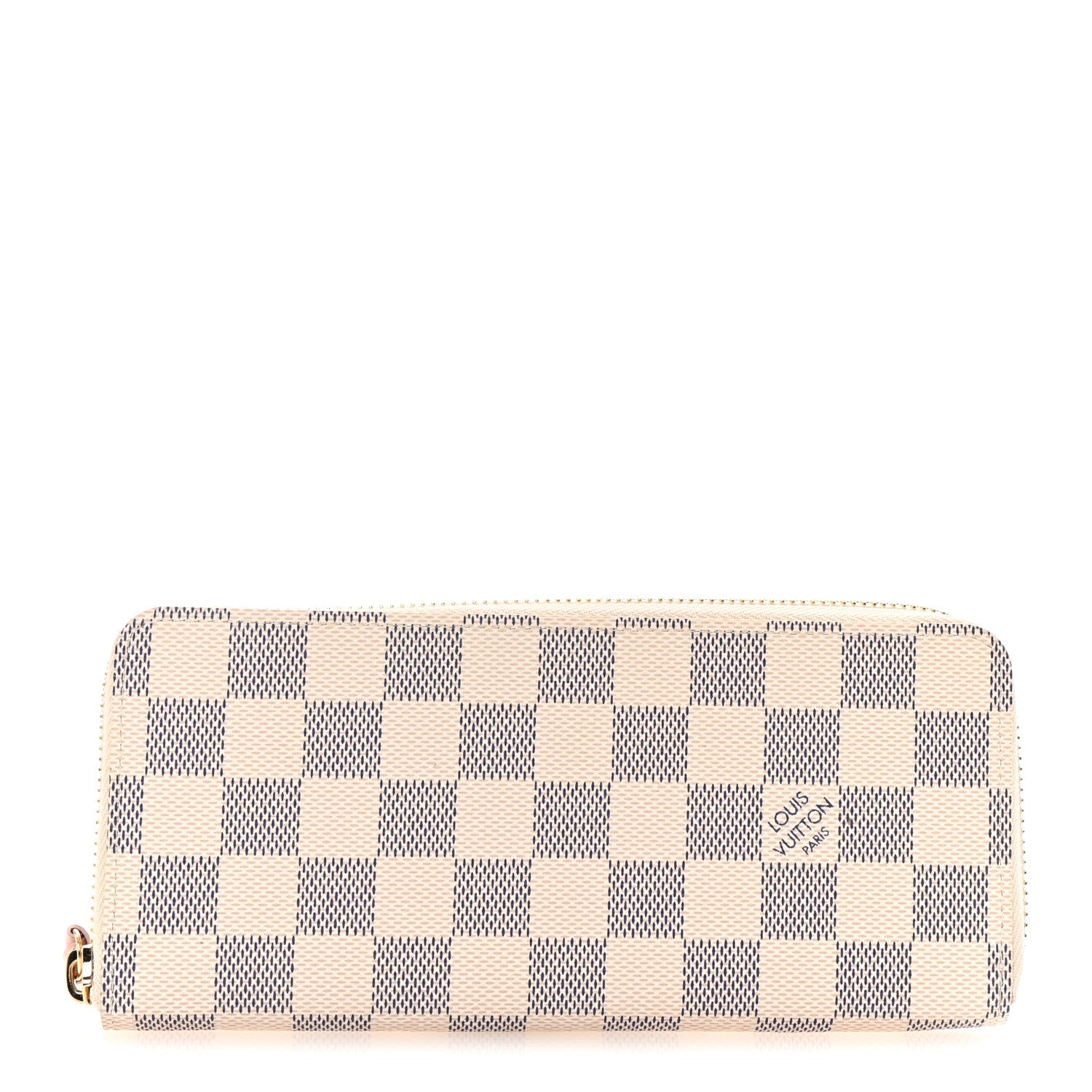 Damier Azur Clemence Wallet Rose Ballerine