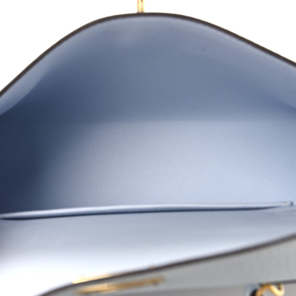 Chevre Mysore Mini Kelly Sellier 20 Bleu Brume Bleu Electrique