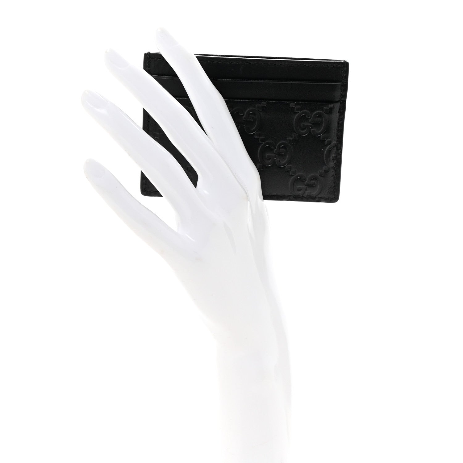 Guccissima Card Holder Black