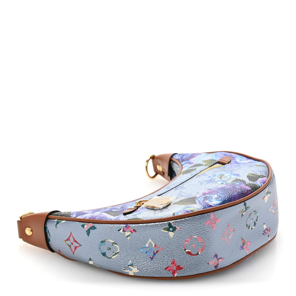 Metallic Monogram LV Garden Loop PM Blue