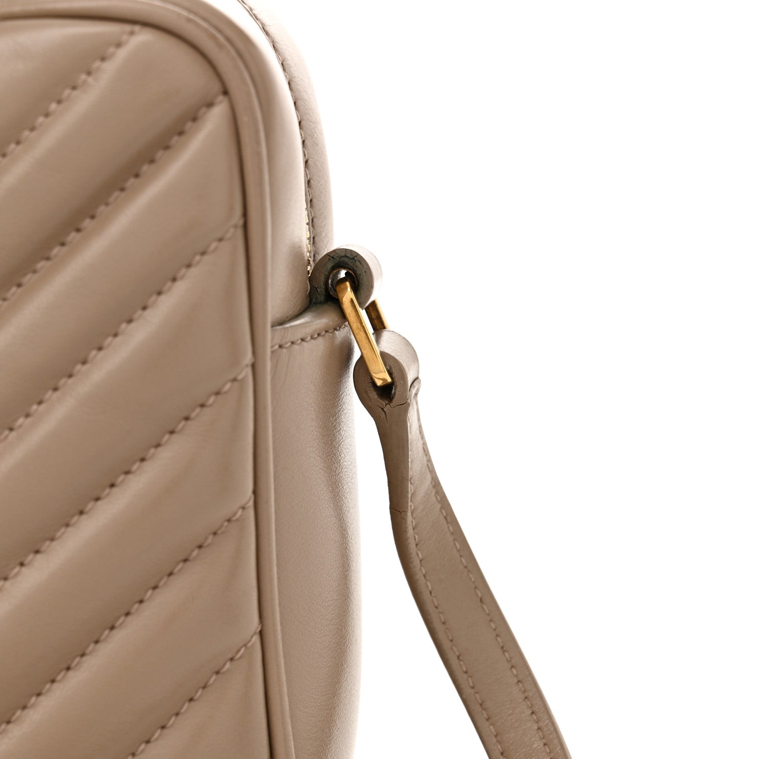 Calfskin Matelasse Monogram Lou Camera Bag Taupe