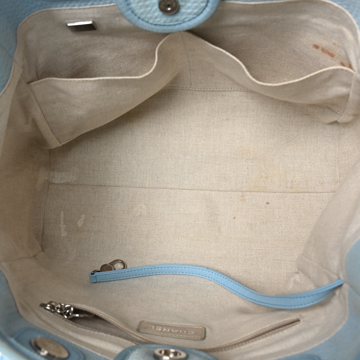Mixed Fibers Small Deauville Tote Light Blue