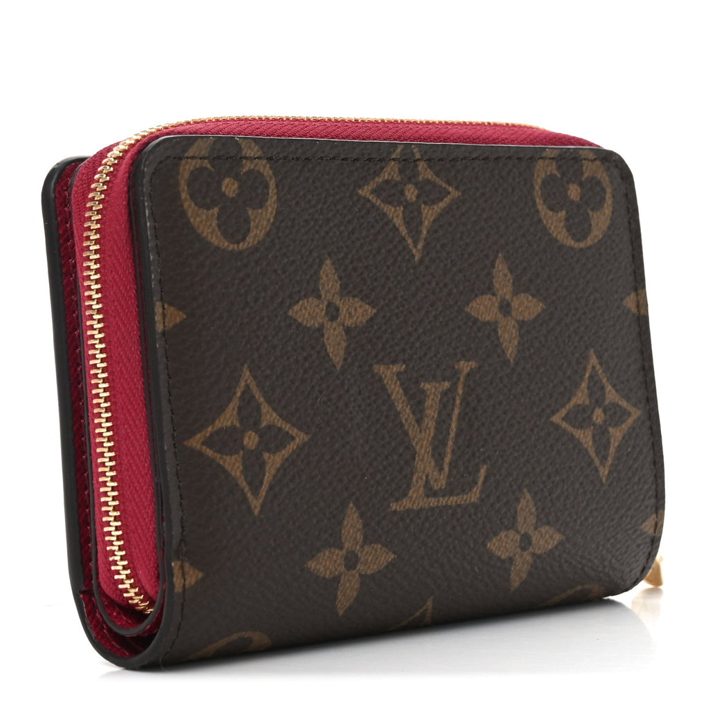 Monogram Lou Zippy Compact Wallet Red